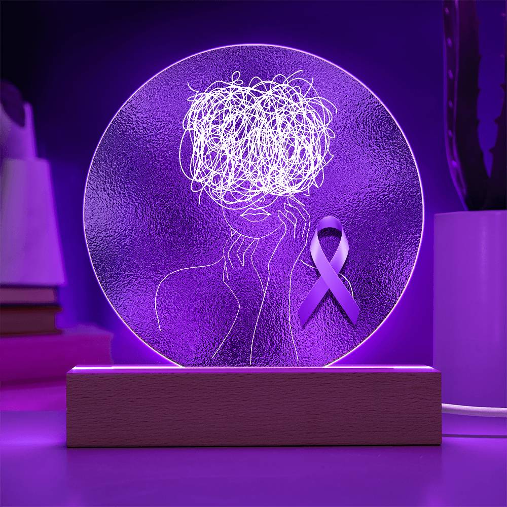 Epilepsy Brave Brain Plaque - Jewelry - Epileptic Al’s Shop