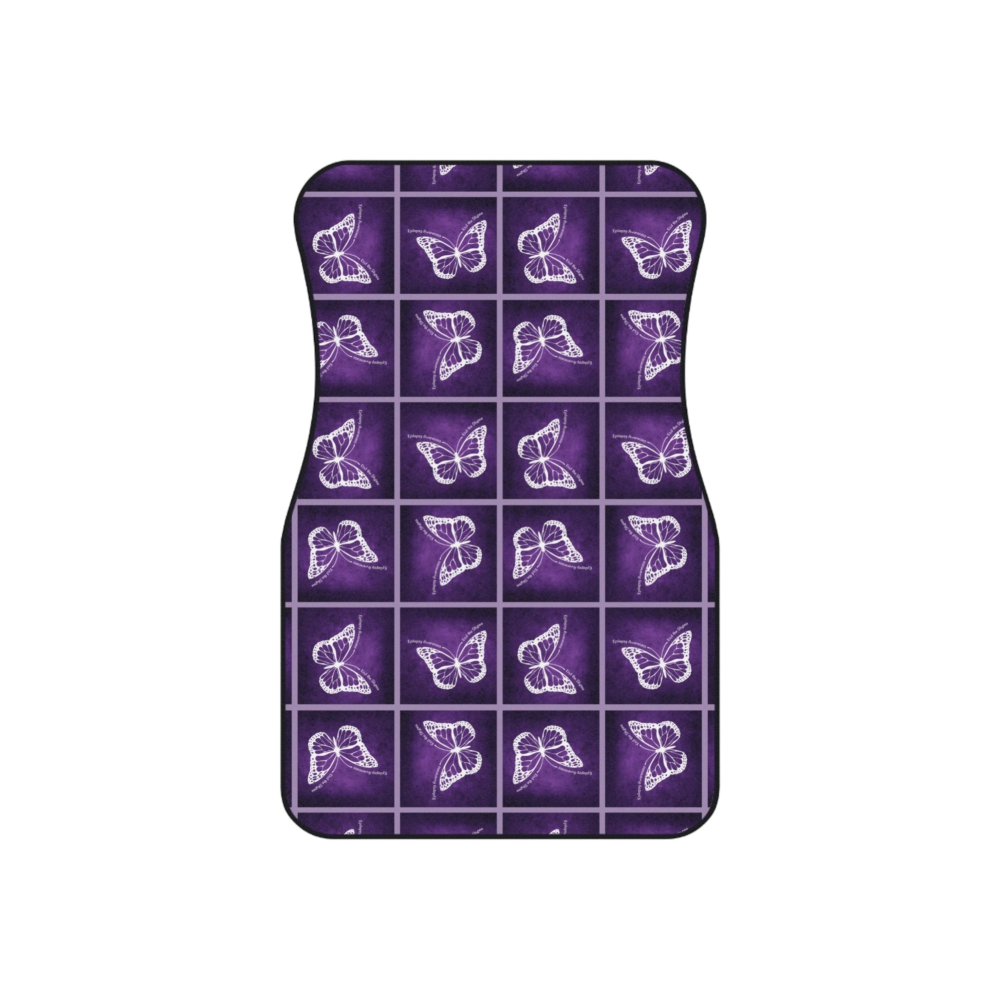 Epilepsy Butterfly Car Mats Set - Elegant Purple Floor Protection - Accessories, Auto, Spare Tire Covers - EpiAl's Shop