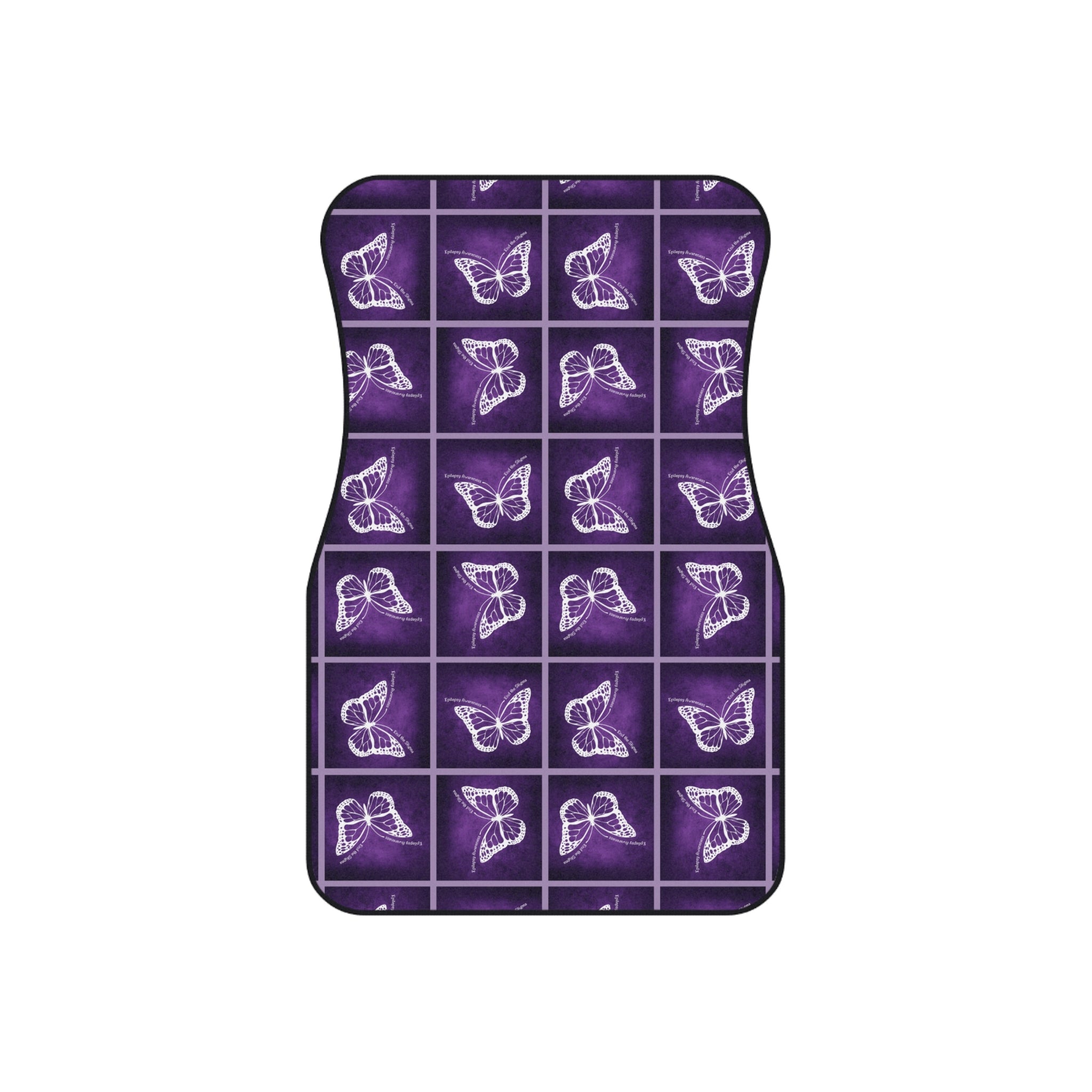 Epilepsy Butterfly Car Mats Set - Elegant Purple Floor Protection - Accessories, Auto, Spare Tire Covers - EpiAl's Shop