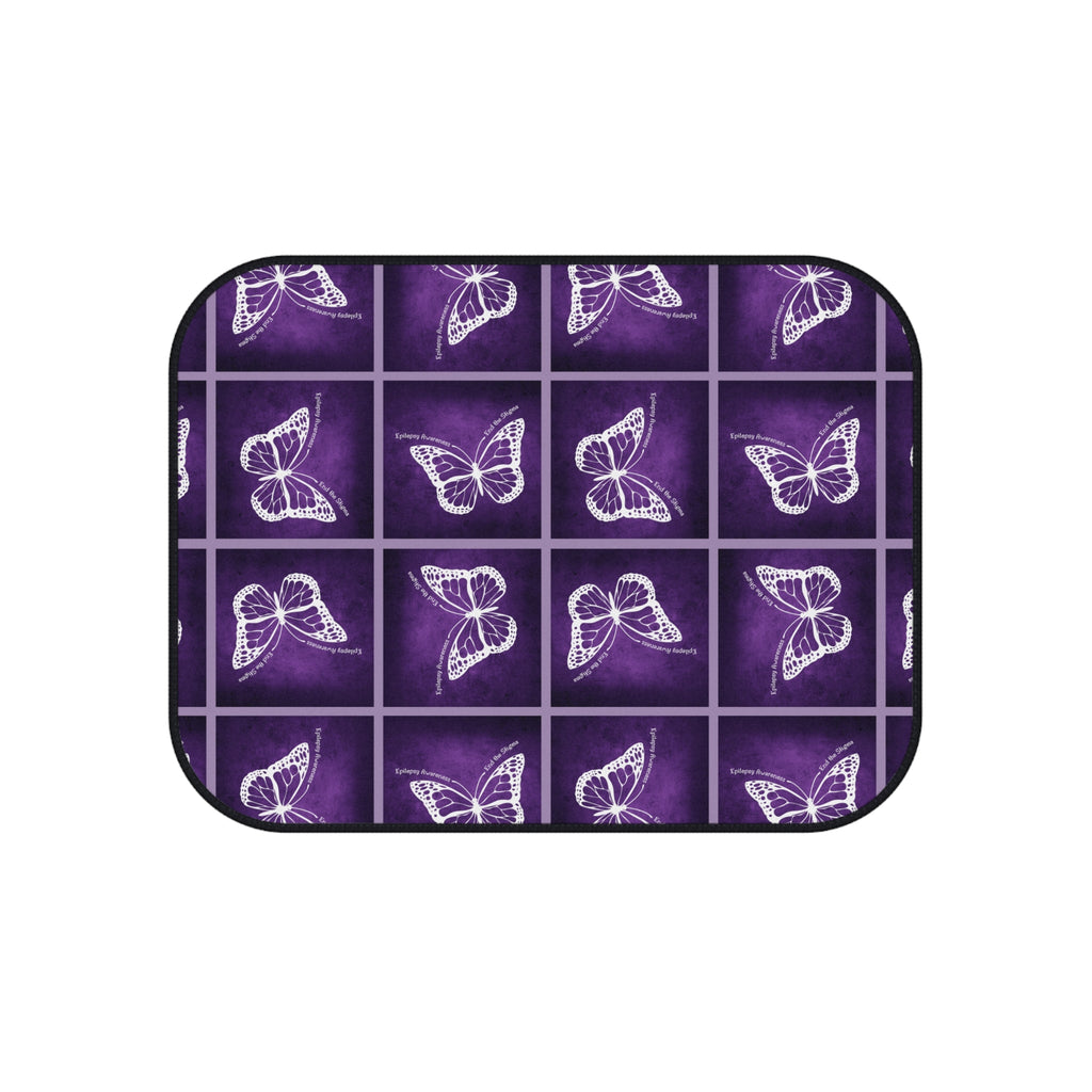 Epilepsy Butterfly Car Mats Set - Elegant Purple Floor Protection - Accessories, Auto, Spare Tire Covers - EpiAl's Shop