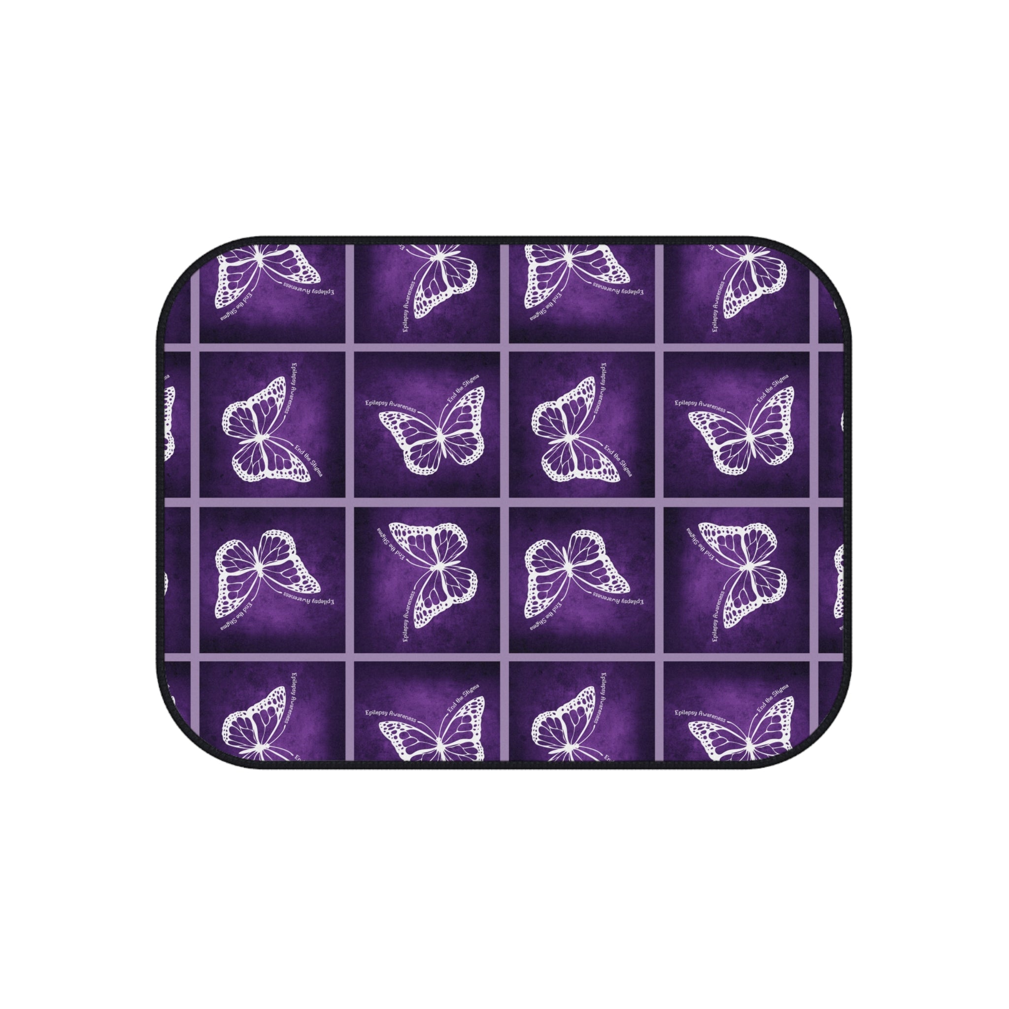 Epilepsy Butterfly Car Mats Set - Elegant Purple Floor Protection - Accessories, Auto, Spare Tire Covers - EpiAl's Shop