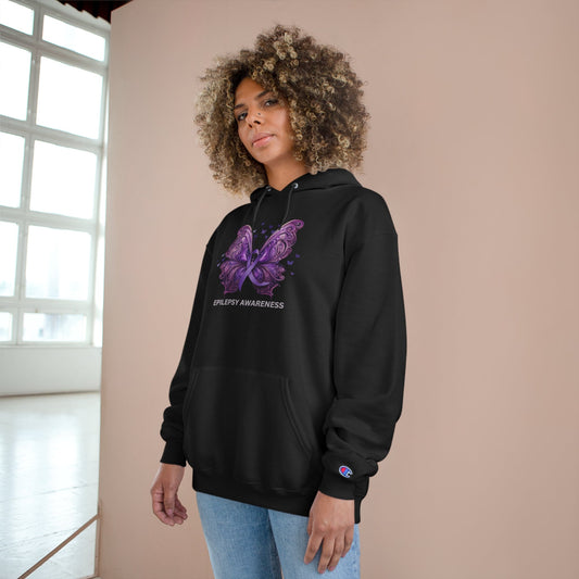 Epilepsy Butterfly Champion Hoodie - Hoodie - Epileptic Al’s Shop