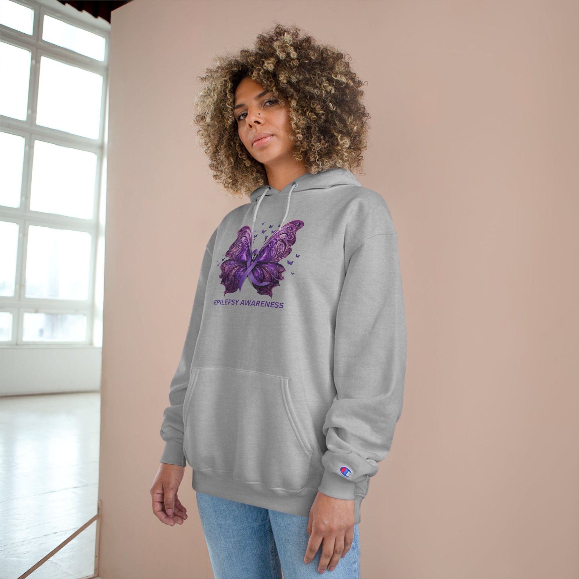 Epilepsy Butterfly Champion Hoodie - Hoodie - Epileptic Al’s Shop