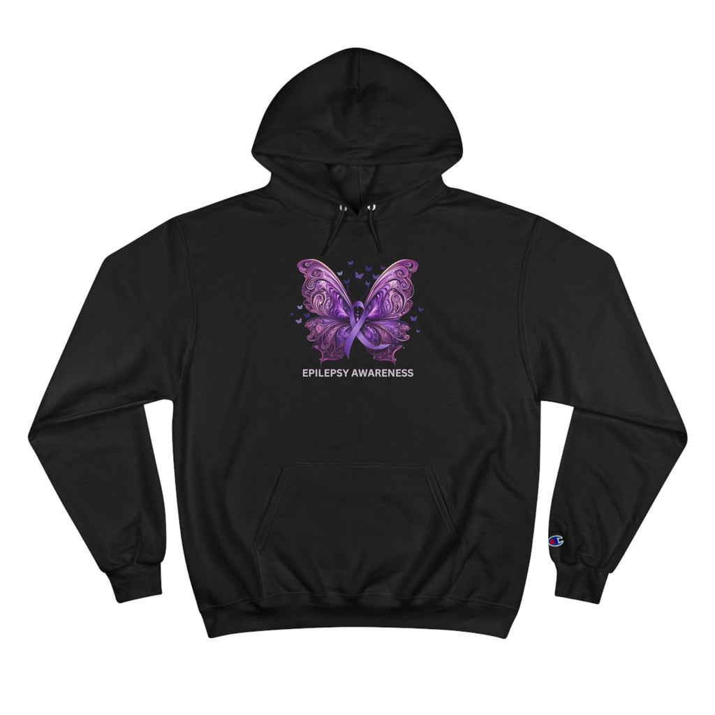 Epilepsy Butterfly Champion Hoodie - Hoodie - Epileptic Al’s Shop