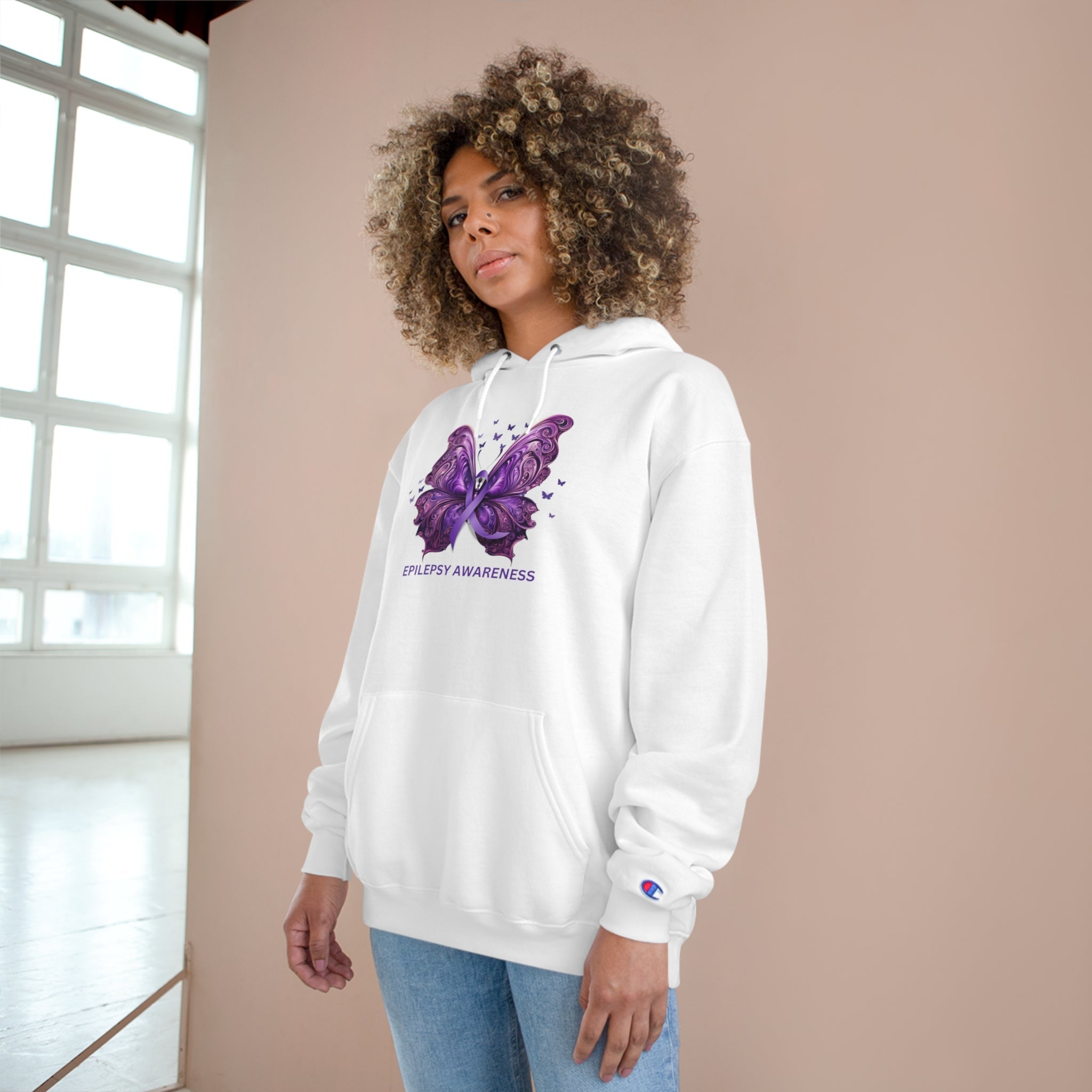 Epilepsy Butterfly Champion Hoodie - Hoodie - Epileptic Al’s Shop