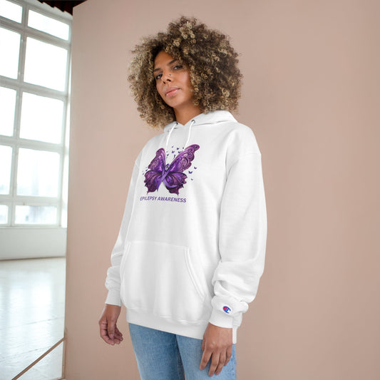 Epilepsy Butterfly Champion Hoodie - Hoodie - Epileptic Al’s Shop