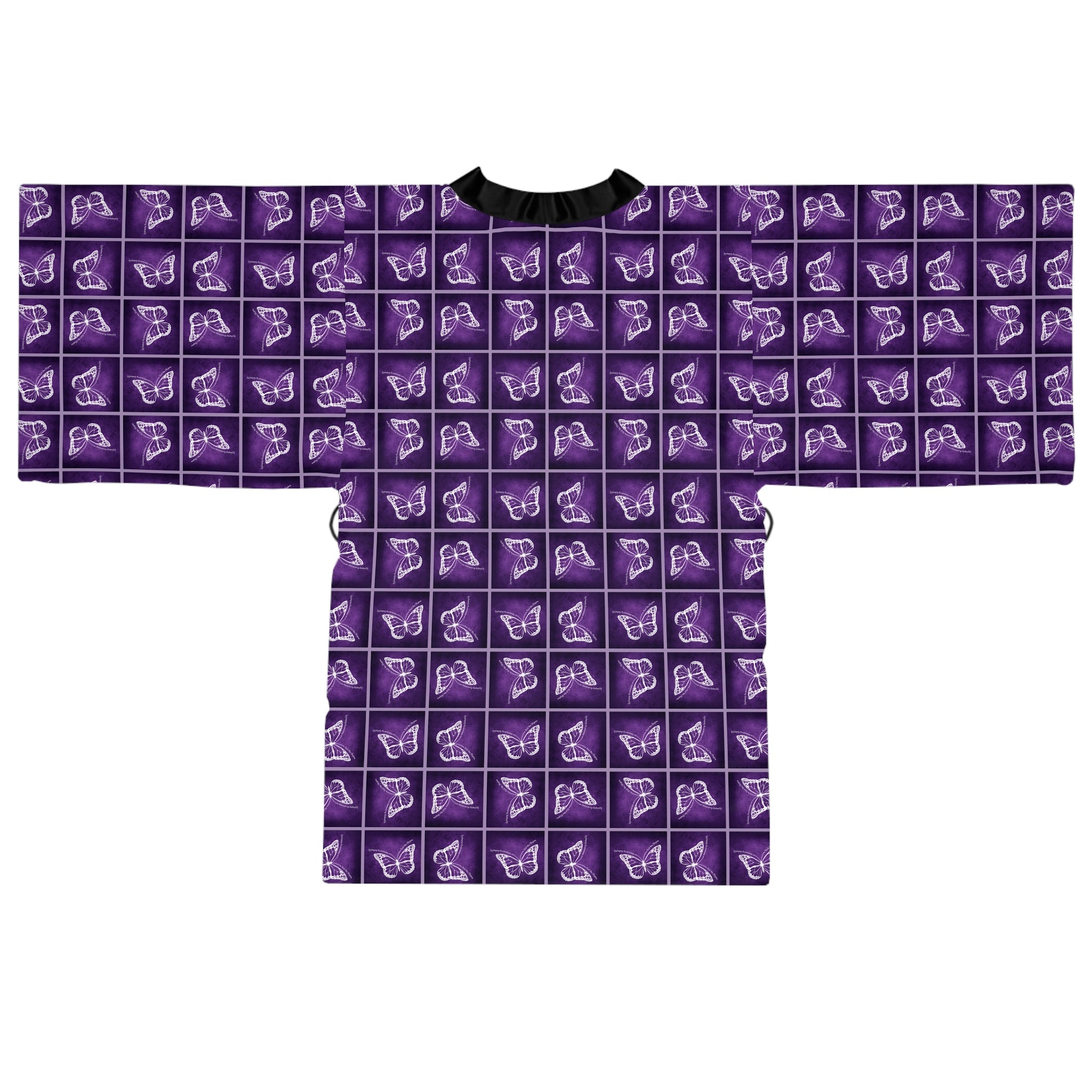 Epilepsy Butterfly Dreams Long Sleeve Kimono Robe - Clothing, Pajamas - EpiAl's Shop