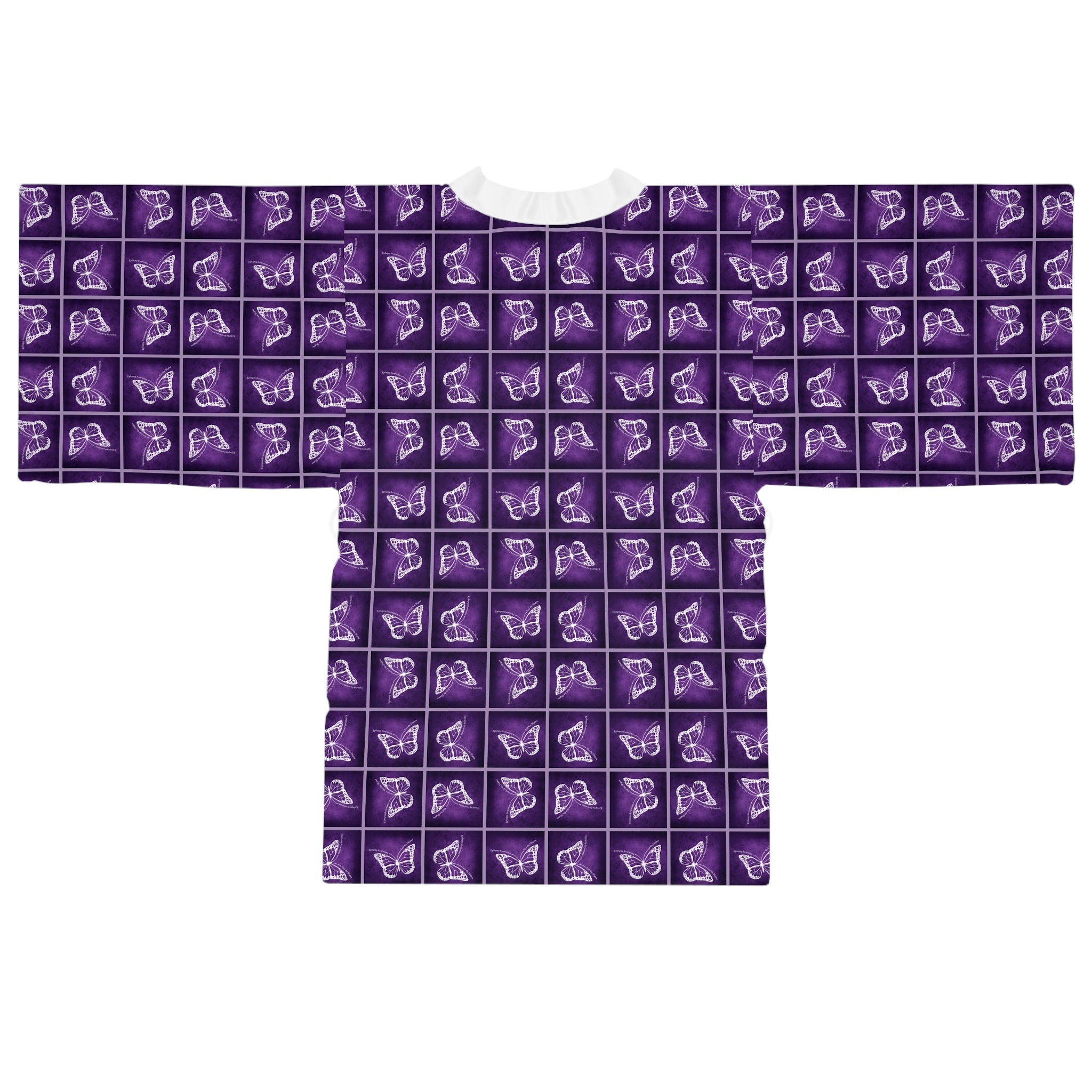 Epilepsy Butterfly Dreams Long Sleeve Kimono Robe - Clothing, Pajamas - EpiAl's Shop
