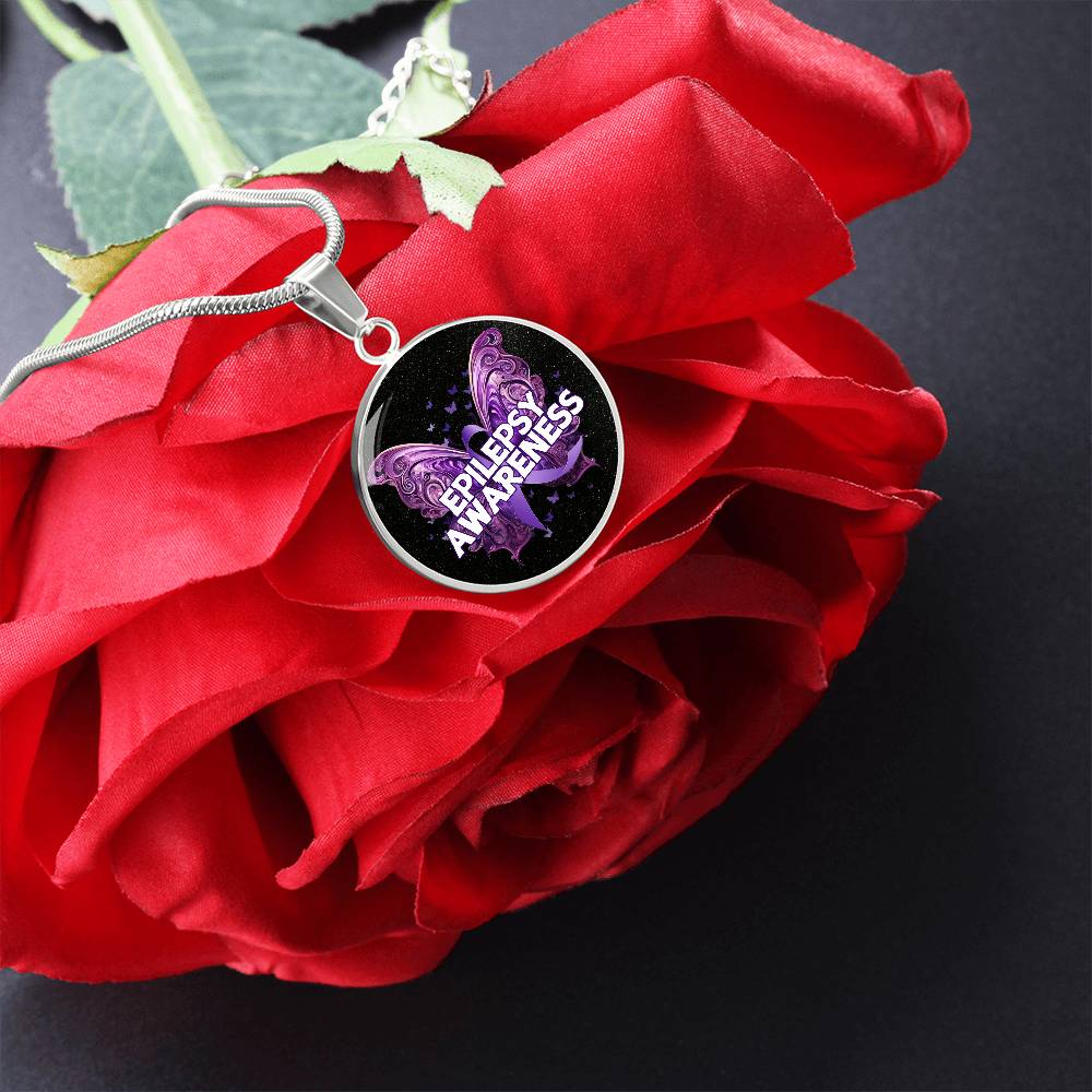 Epilepsy Butterfly Necklace - Jewelry - Epileptic Al’s Shop