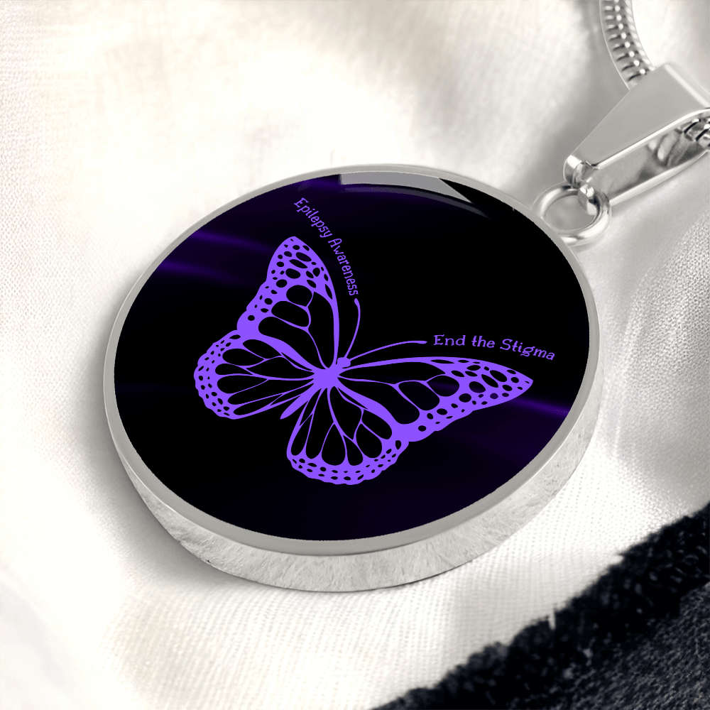 Epilepsy Butterfly Necklace - Jewelry, Necklaces - EpiAl's Shop