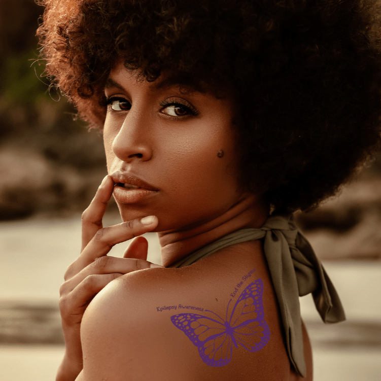 Epilepsy Butterfly Temporary Tattoos - Accessories, Misc., Temporary Tattoos - EpiAl's Shop