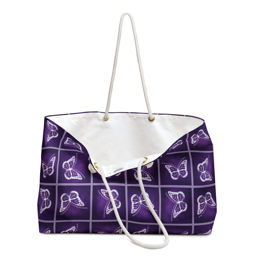 Epilepsy Butterfly Weekender Bag - Bags, Handbag - EpiAl's Shop