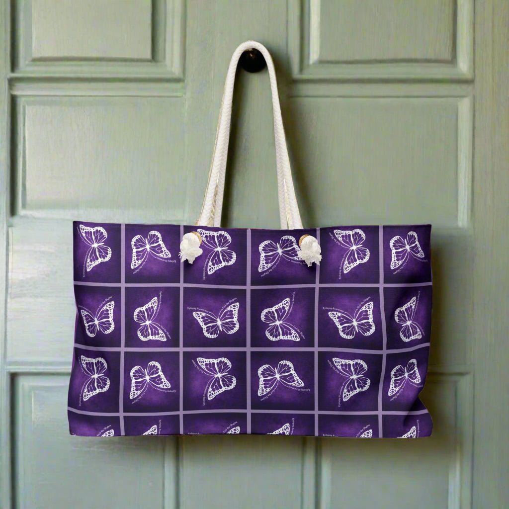 Epilepsy Butterfly Weekender Bag - Bags, Handbag - EpiAl's Shop