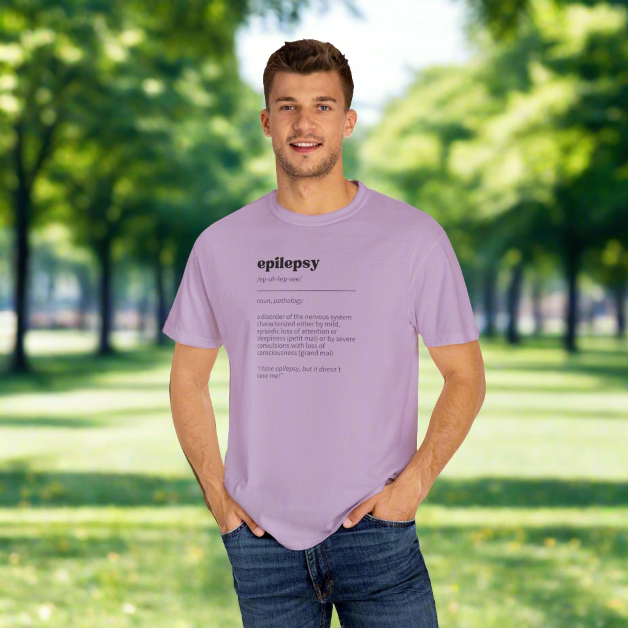 Epilepsy Definition Unisex Garment - Dyed T - shirt - T - Shirt - Epileptic Al’s Shop