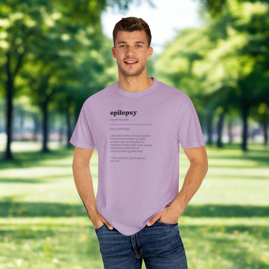 Epilepsy Definition Unisex Garment - Dyed T - shirt - T - Shirt - Epileptic Al’s Shop