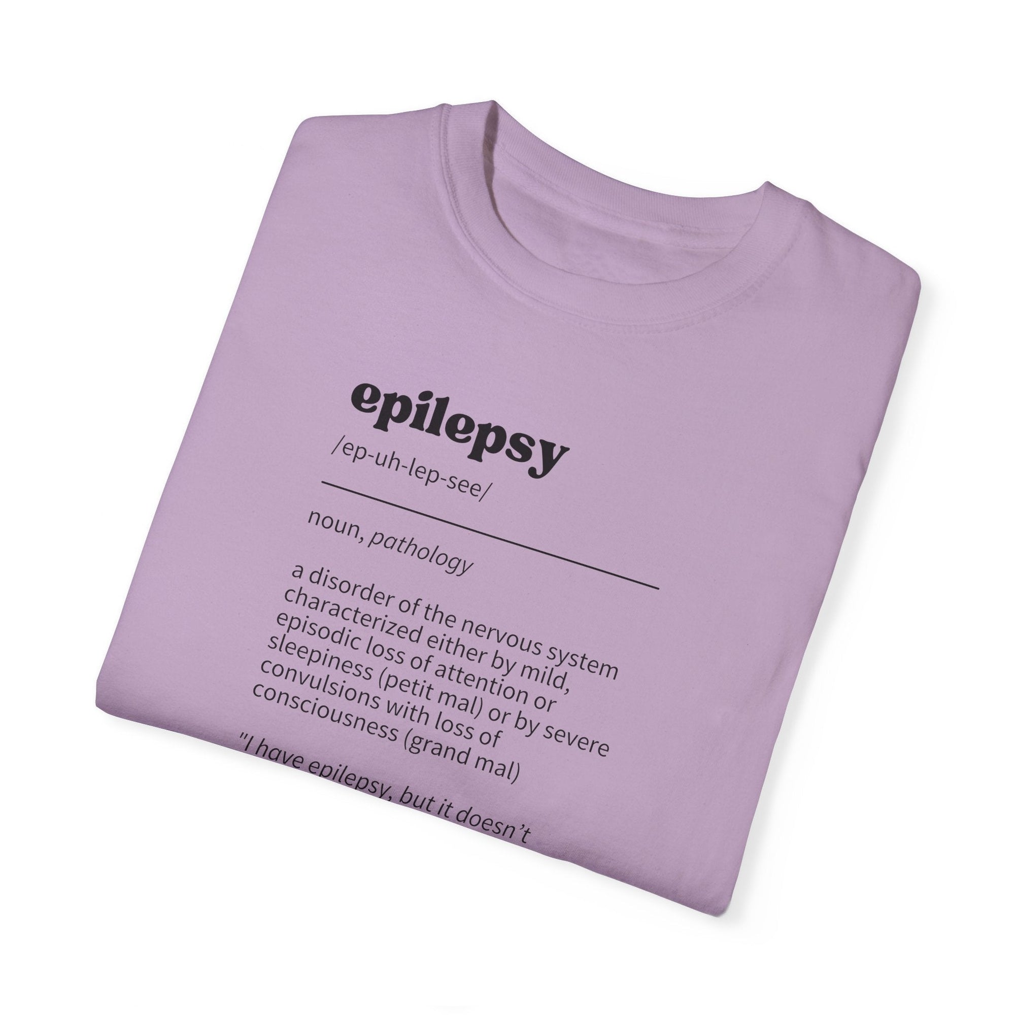 Epilepsy Definition Unisex Garment - Dyed T - shirt - T - Shirt - Epileptic Al’s Shop
