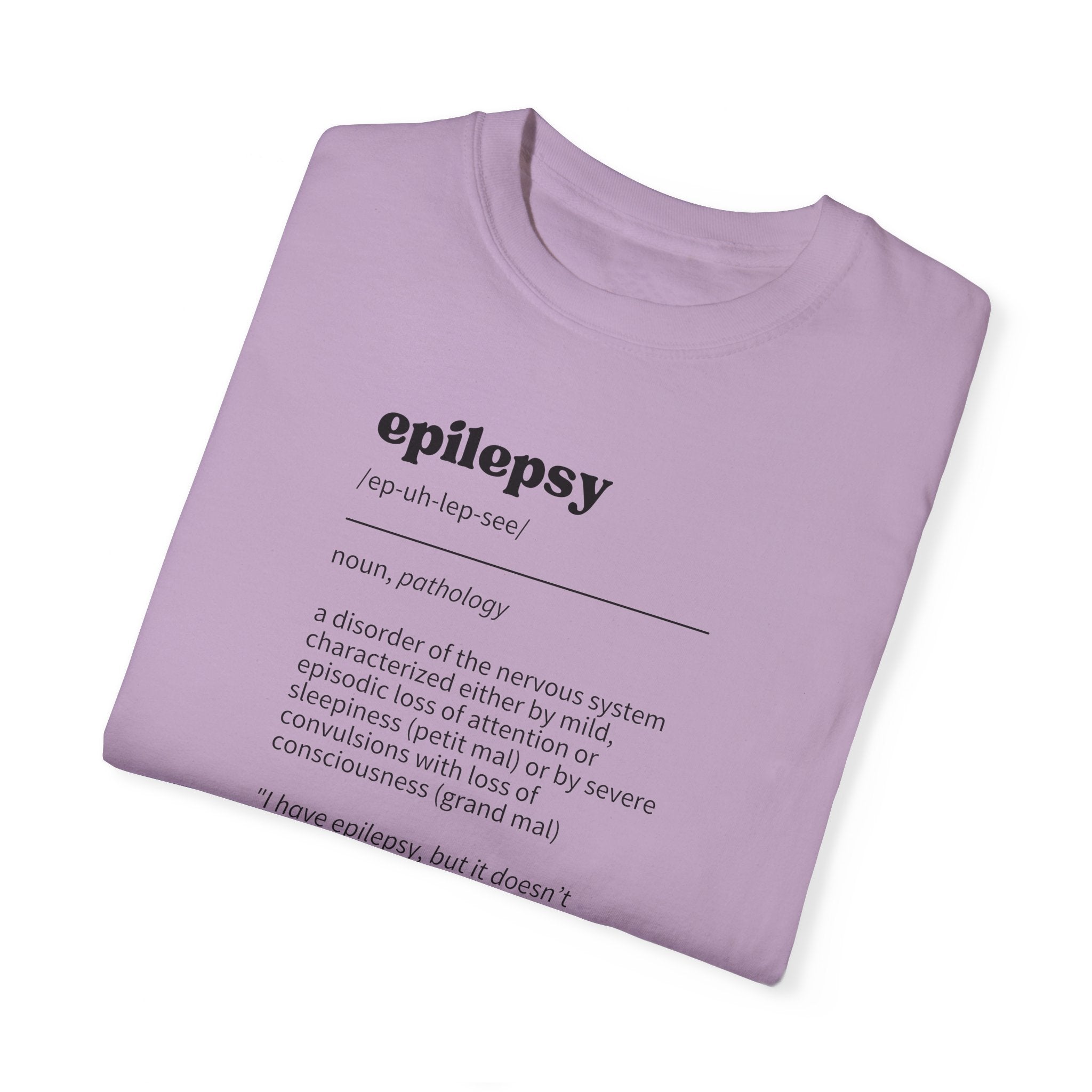 Epilepsy Definition Unisex Garment - Dyed T - shirt - T - Shirt - Epileptic Al’s Shop