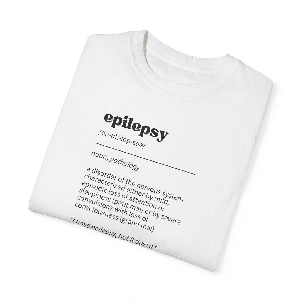 Epilepsy Definition Unisex Garment - Dyed T - shirt - T - Shirt - Epileptic Al’s Shop