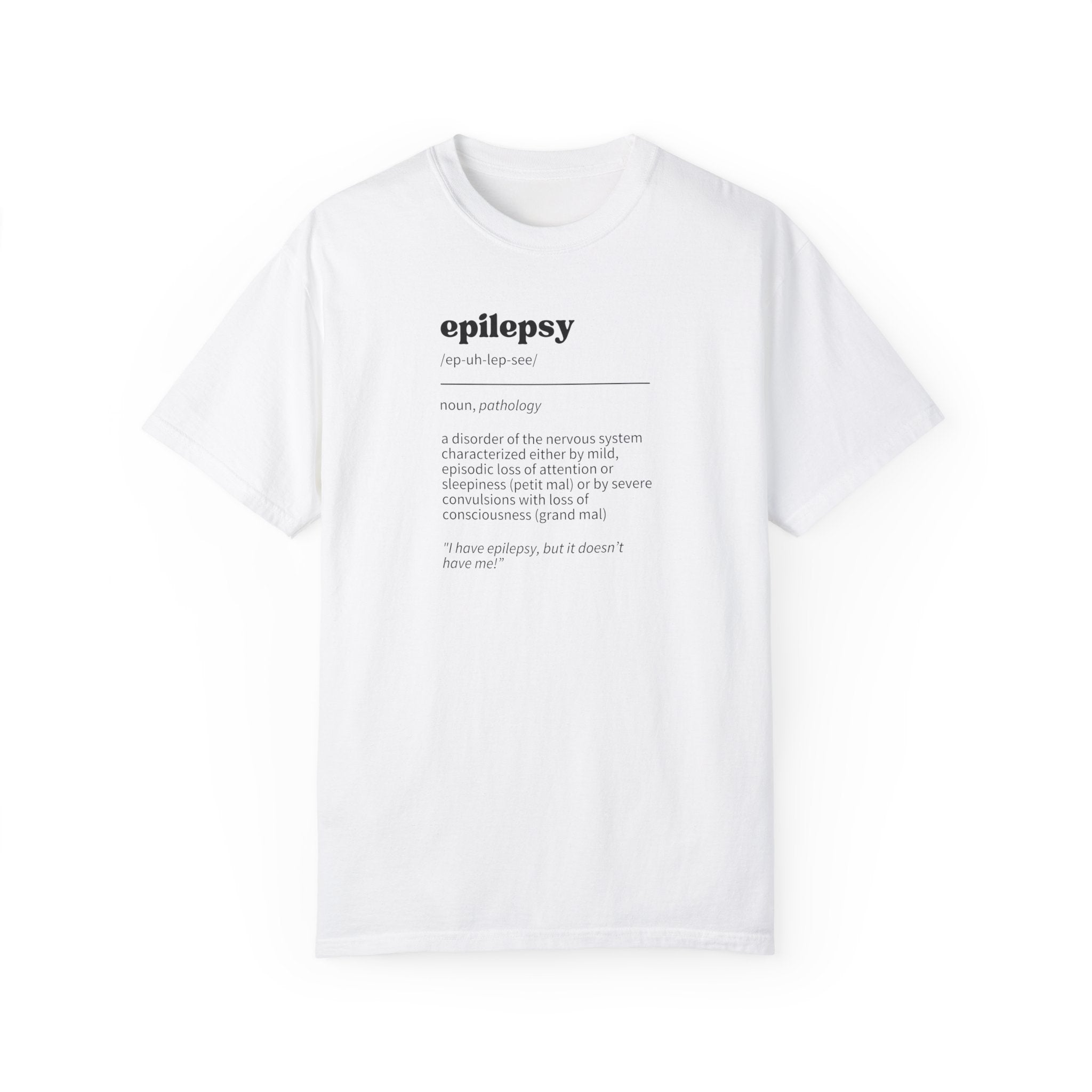 Epilepsy Definition Unisex Garment - Dyed T - shirt - T - Shirt - Epileptic Al’s Shop