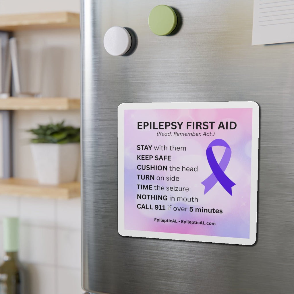 Epilepsy First Aid Magnet | Read. Remember. Act. - Magnets, Indoor & Outdoor - EpiAl's Shop