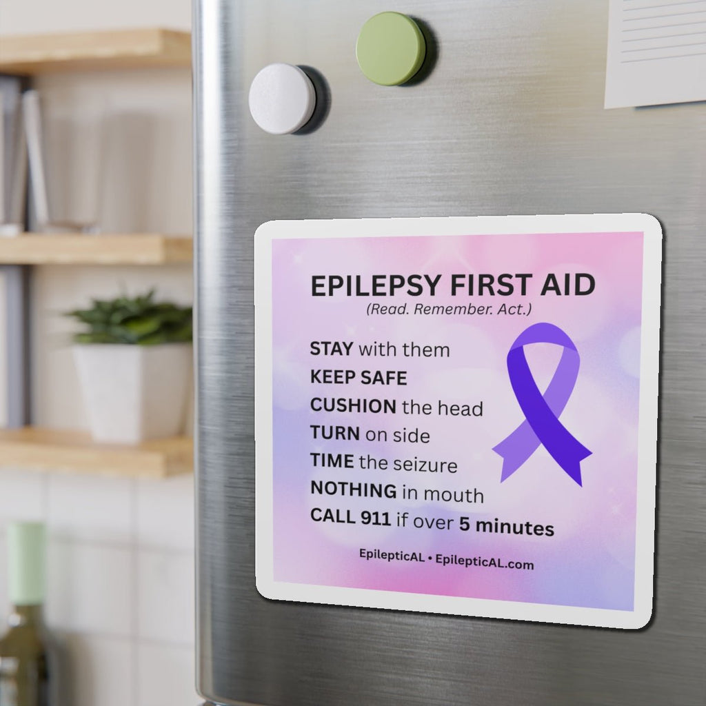 Epilepsy First Aid Magnet | Read. Remember. Act. - Magnets, Indoor & Outdoor - EpiAl's Shop