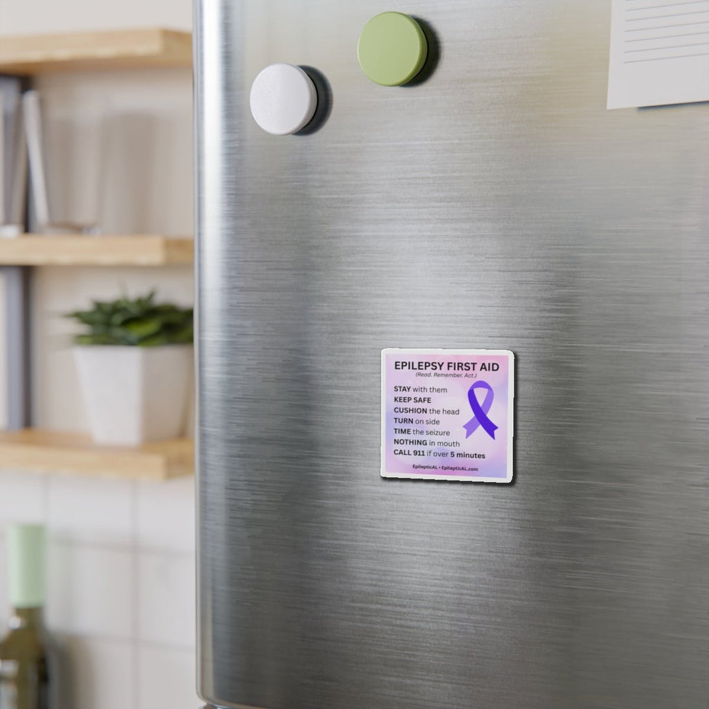 Epilepsy First Aid Magnet | Read. Remember. Act. - Magnets, Indoor & Outdoor - EpiAl's Shop