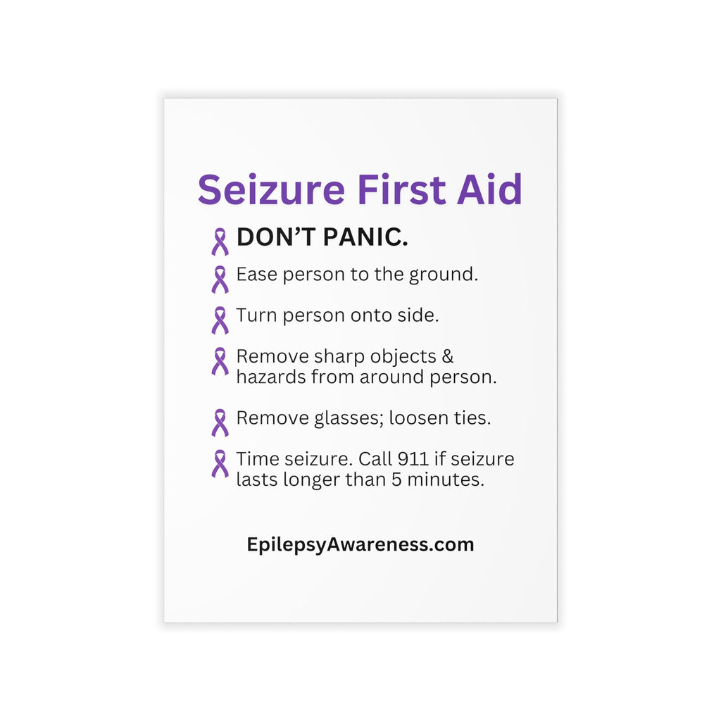 Epilepsy First Aid Wall Decals - Wall Decal - Epileptic Al’s Shop