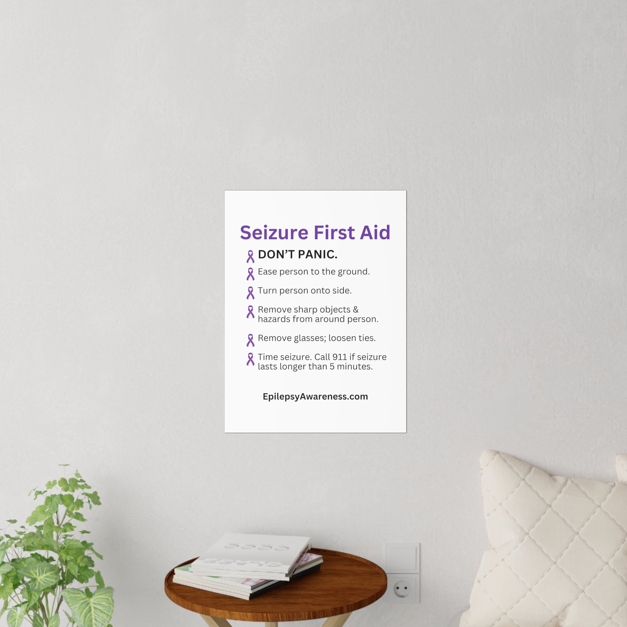 Epilepsy First Aid Wall Decals - Wall Decal - Epileptic Al’s Shop