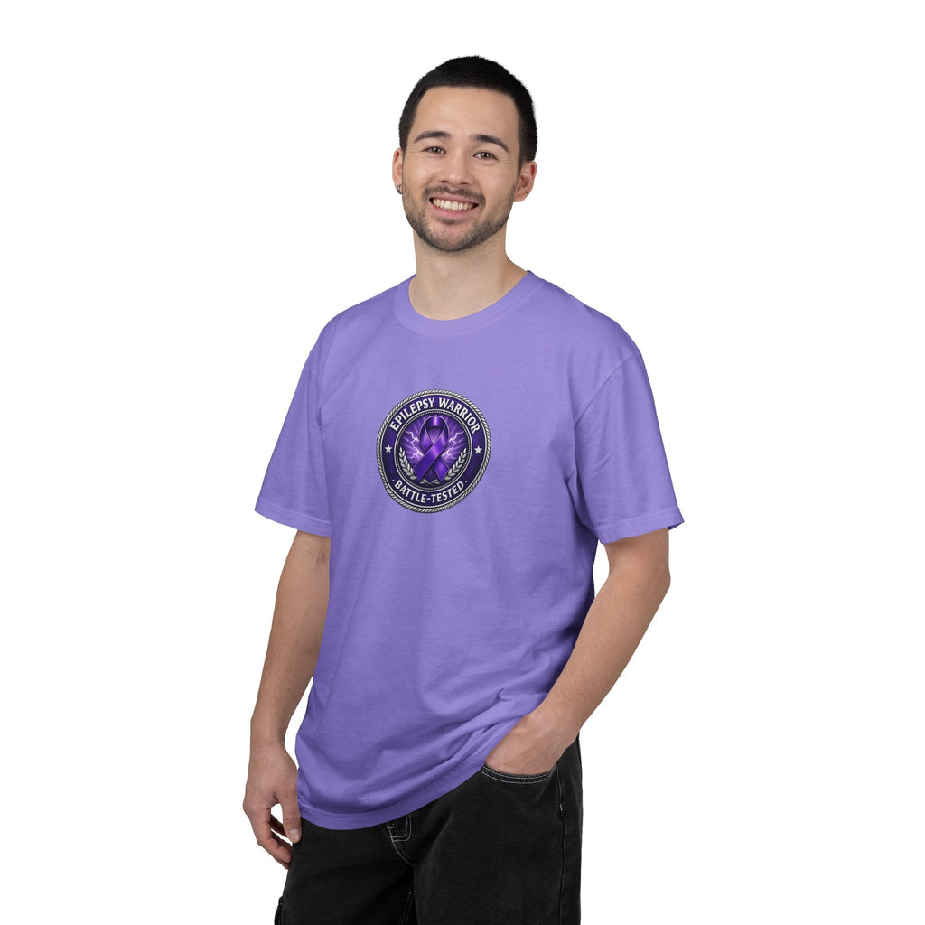 Epilepsy Warrior – Battle-Tested Awareness T-Shirt - Clothing, Unisex, T-Shirts - EpiAl's Shop