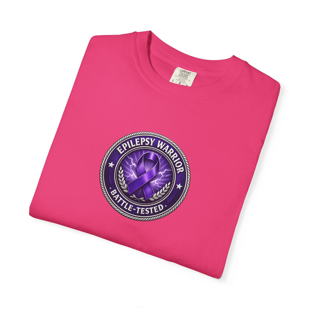 Epilepsy Warrior – Battle-Tested Awareness T-Shirt - Clothing, Unisex, T-Shirts - EpiAl's Shop