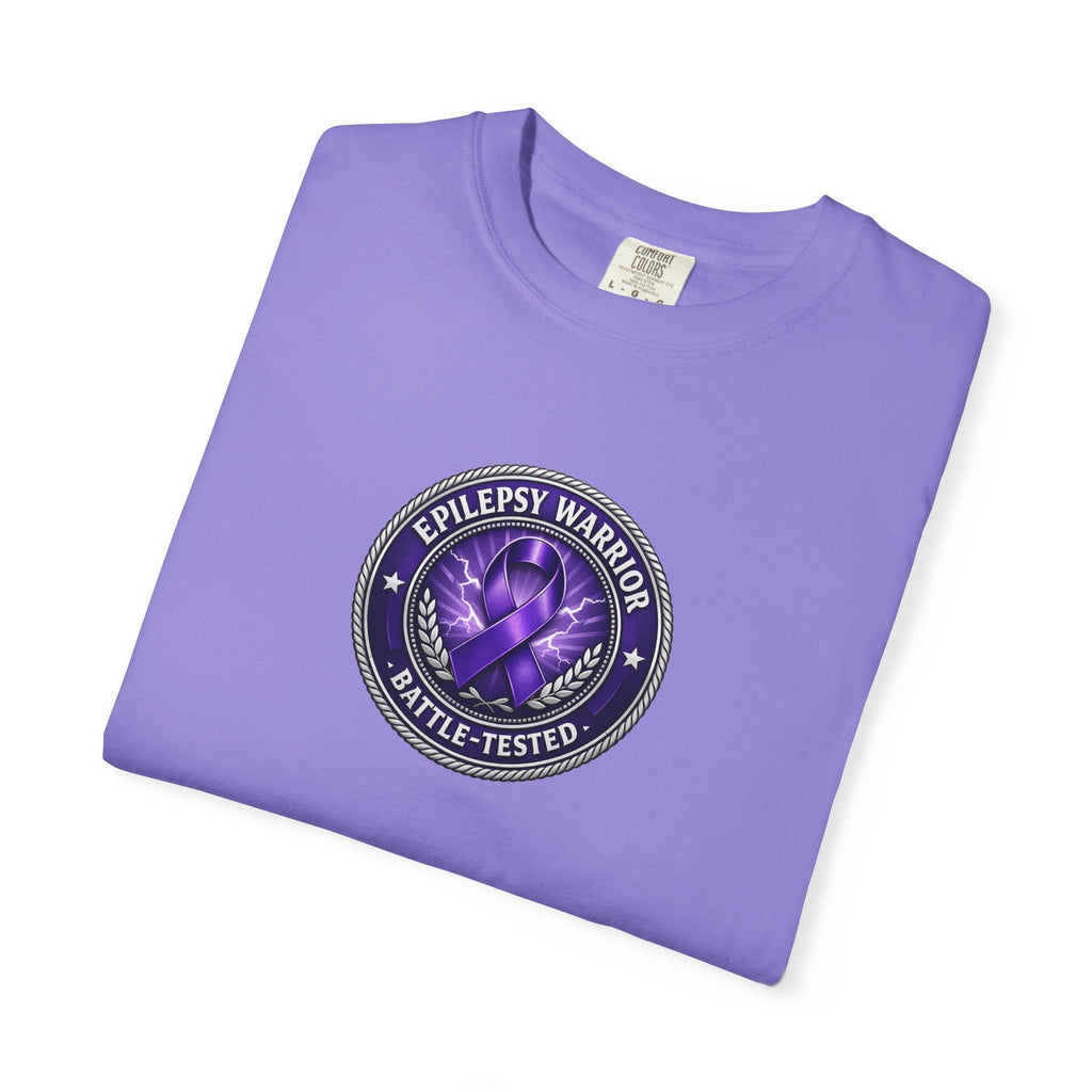Epilepsy Warrior – Battle-Tested Awareness T-Shirt - Clothing, Unisex, T-Shirts - EpiAl's Shop