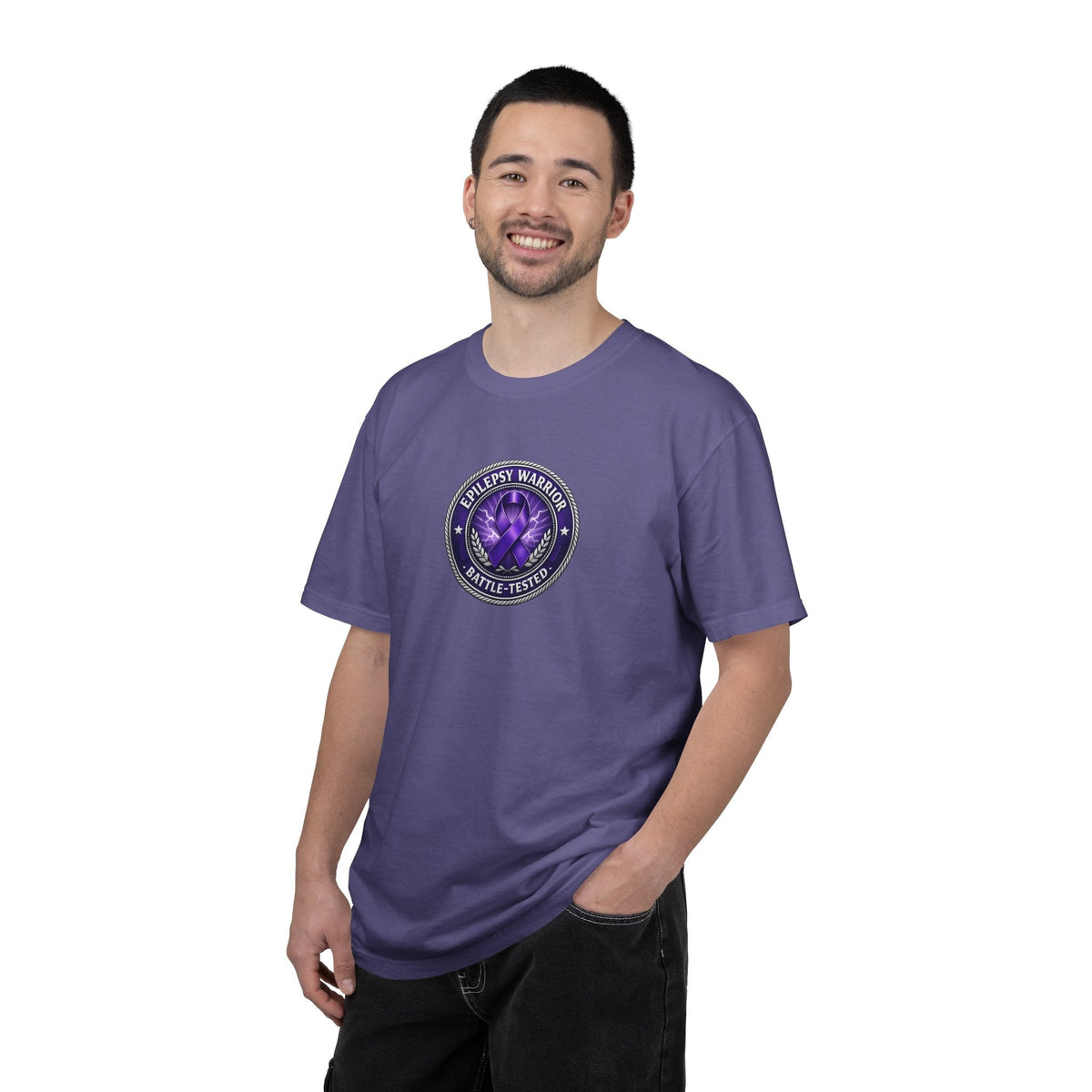 Epilepsy Warrior – Battle-Tested Awareness T-Shirt - Clothing, Unisex, T-Shirts - EpiAl's Shop