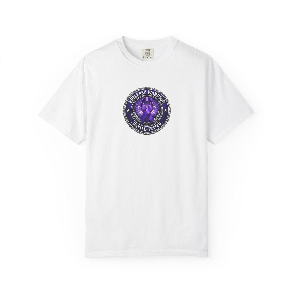 Epilepsy Warrior – Battle-Tested Awareness T-Shirt - Clothing, Unisex, T-Shirts - EpiAl's Shop