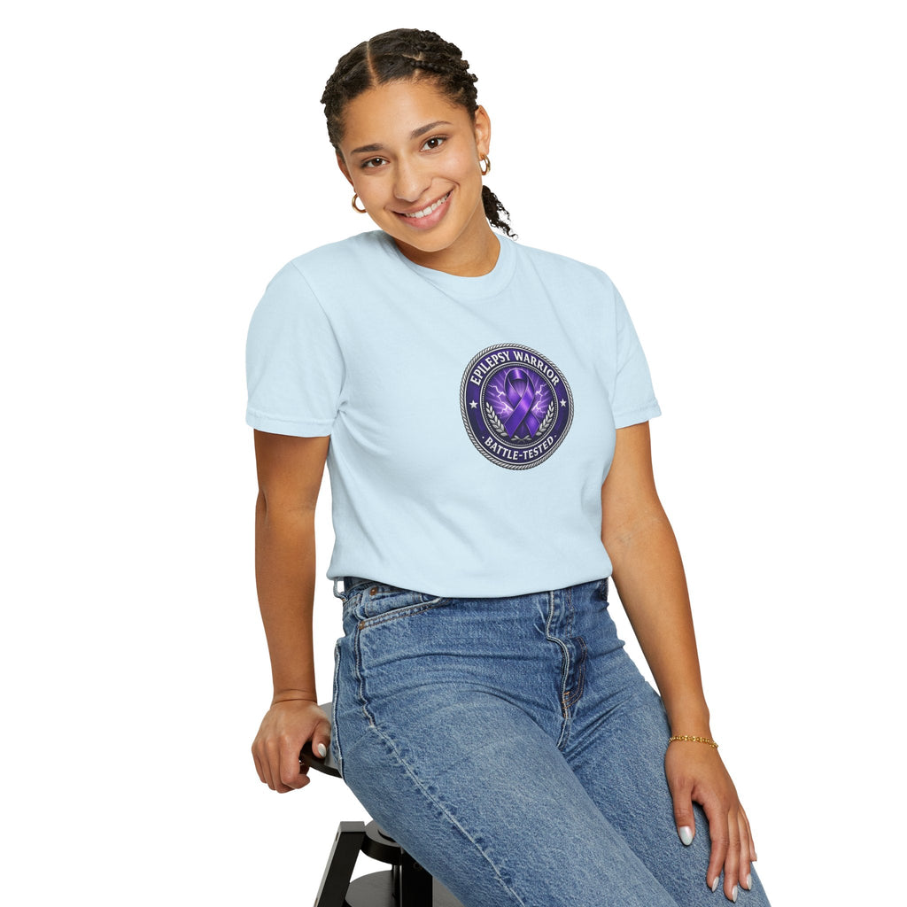 Epilepsy Warrior – Battle-Tested Awareness T-Shirt - Clothing, Unisex, T-Shirts - EpiAl's Shop