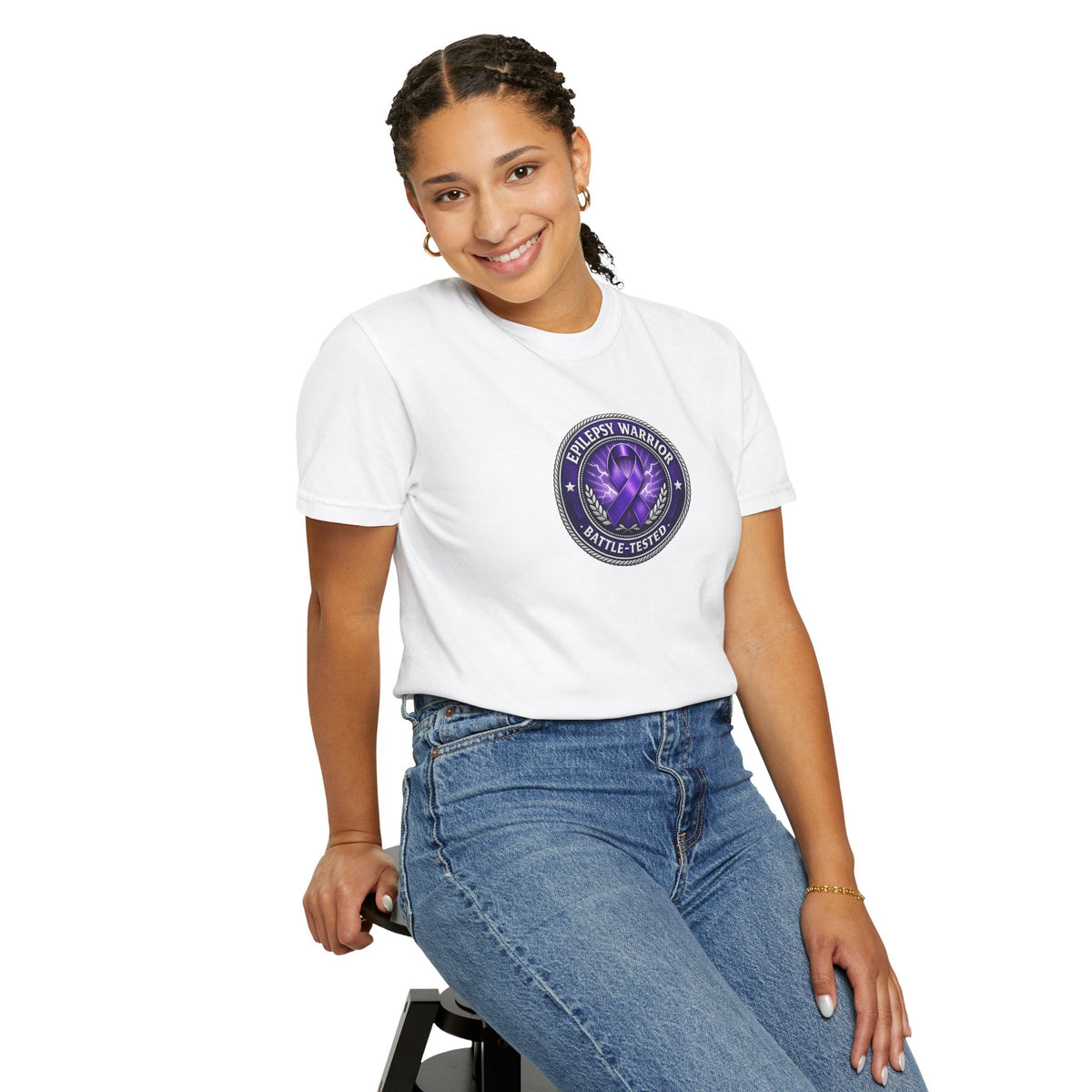 Epilepsy Warrior – Battle-Tested Awareness T-Shirt - Clothing, Unisex, T-Shirts - EpiAl's Shop