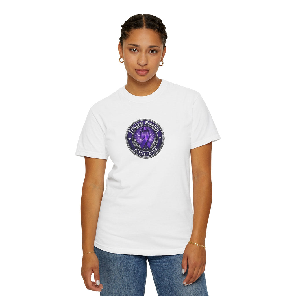 Epilepsy Warrior – Battle-Tested Awareness T-Shirt - Clothing, Unisex, T-Shirts - EpiAl's Shop