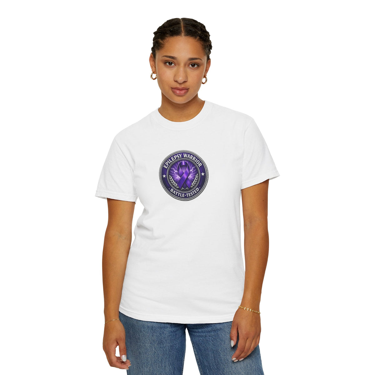 Epilepsy Warrior – Battle-Tested Awareness T-Shirt - Clothing, Unisex, T-Shirts - EpiAl's Shop