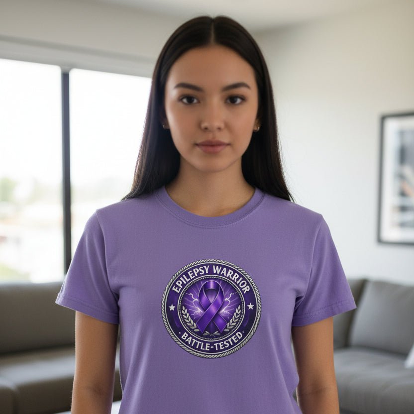 Epilepsy Warrior – Battle-Tested Awareness T-Shirt - Clothing, Unisex, T-Shirts - EpiAl's Shop