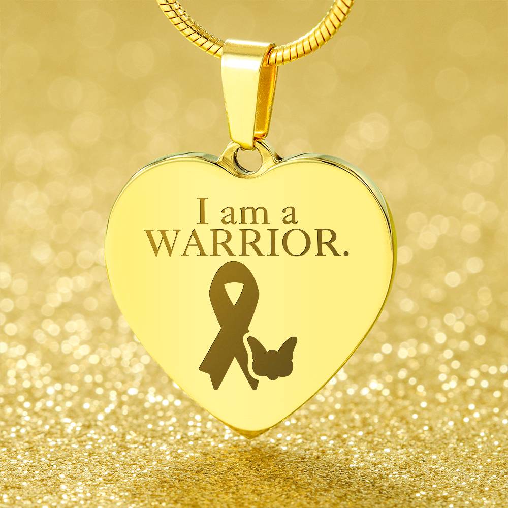 Epilepsy Warrior Engraved Heart Necklace - Jewelry - Epileptic Al’s Shop