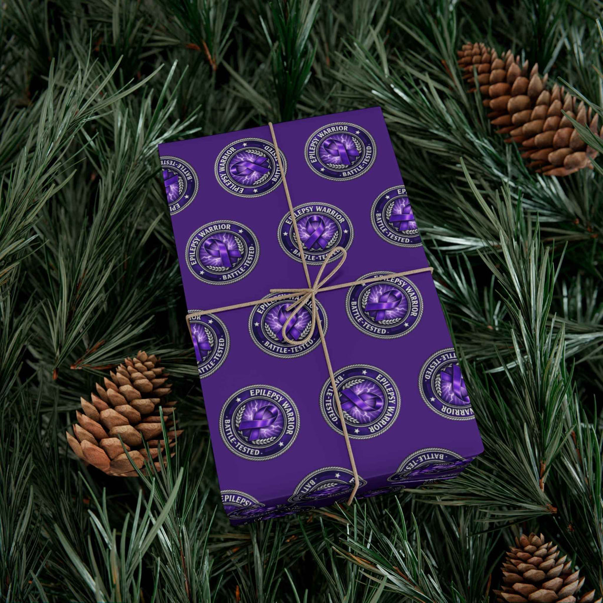 Epilepsy Warrior Gift Wrap | Purple Awareness All-Occasion Wrapping Paper - Gift Wrap, Paper - EpiAl's Shop