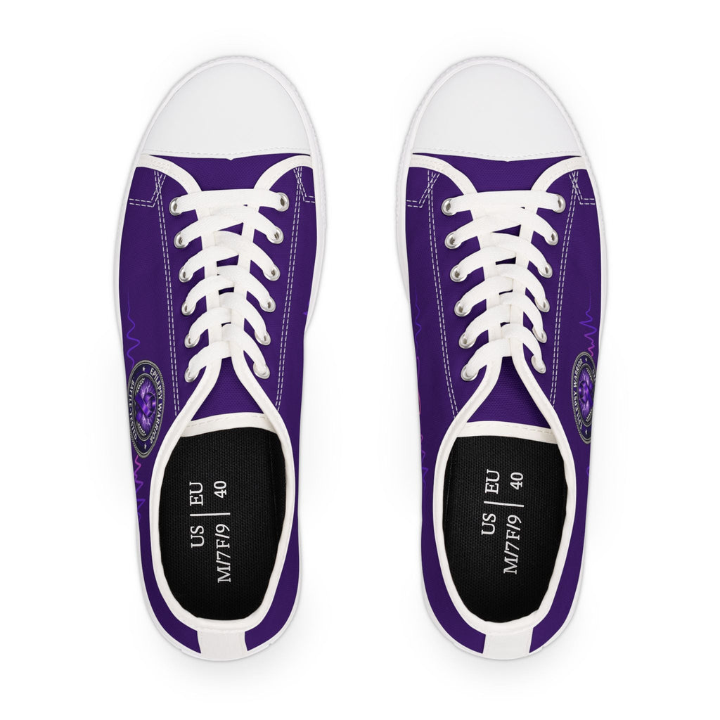 Epilepsy Warrior – Purple Awareness Low Top Sneakers - Shoes, Sneakers - EpiAl's Shop