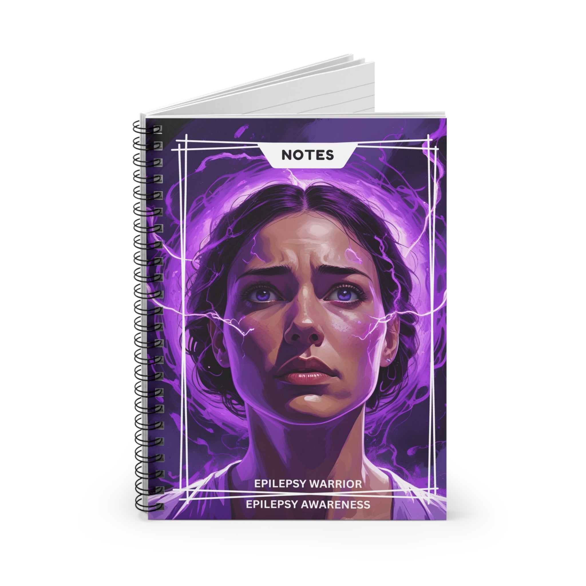 Epilepsy Warrior Spiral Ruled - Lined Notebook - Paper Products, Journals - EpiAl's Shop