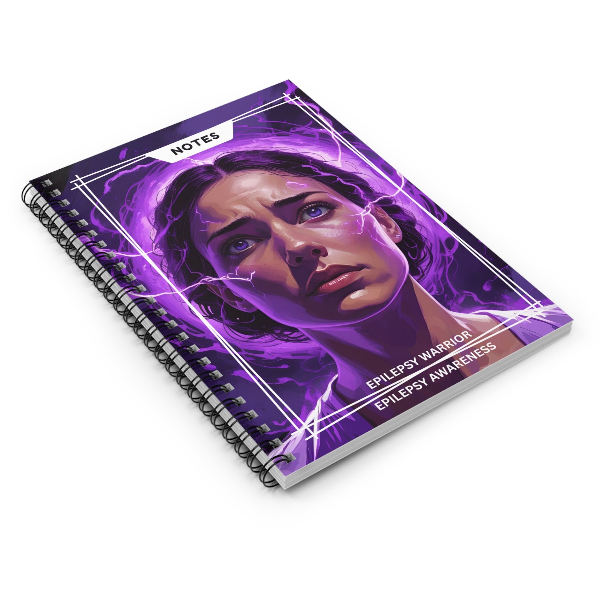 Epilepsy Warrior Spiral Ruled - Lined Notebook - Paper Products, Journals - EpiAl's Shop