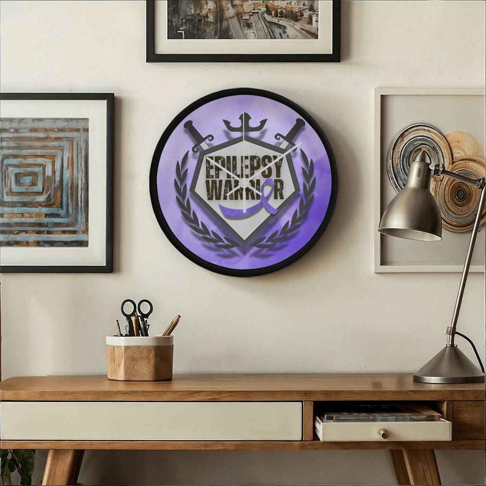 Epilepsy Warrior Wall Clock - Jewelry - EpiAl's Shop