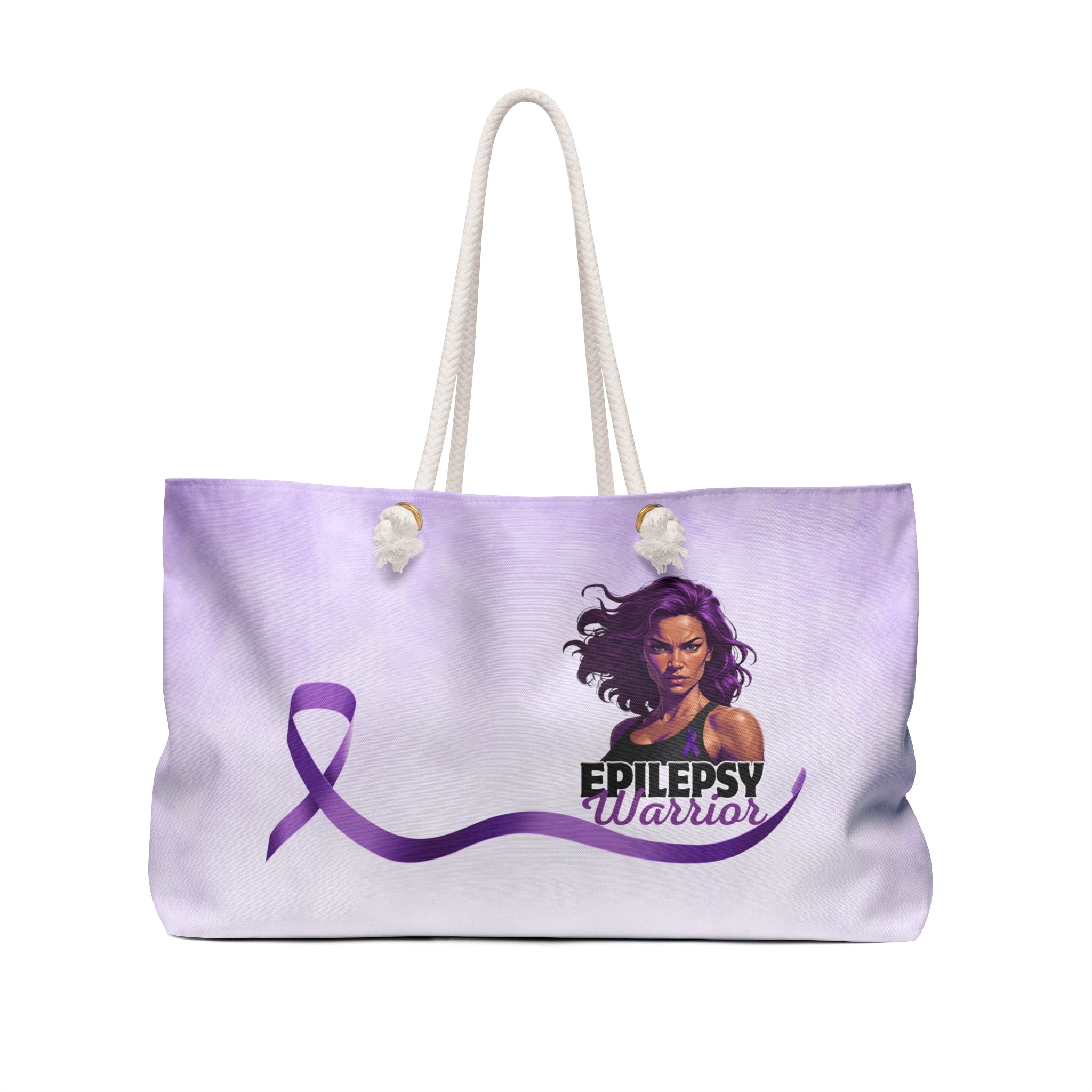 Epilepsy Warrior Weekender Bag/Large Handbag - Bags, Handbag - EpiAl's Shop