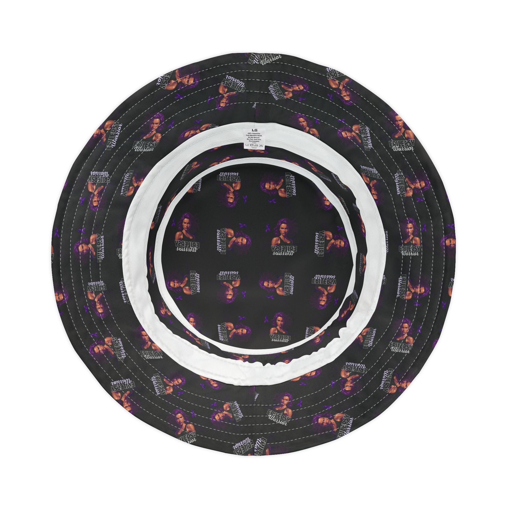 Epilepsy Warrior Woman Bucket Hat - Hats, Bucket - EpiAl's Shop