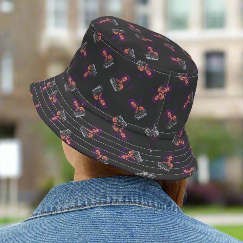 Epilepsy Warrior Woman Bucket Hat - Hats, Bucket - EpiAl's Shop