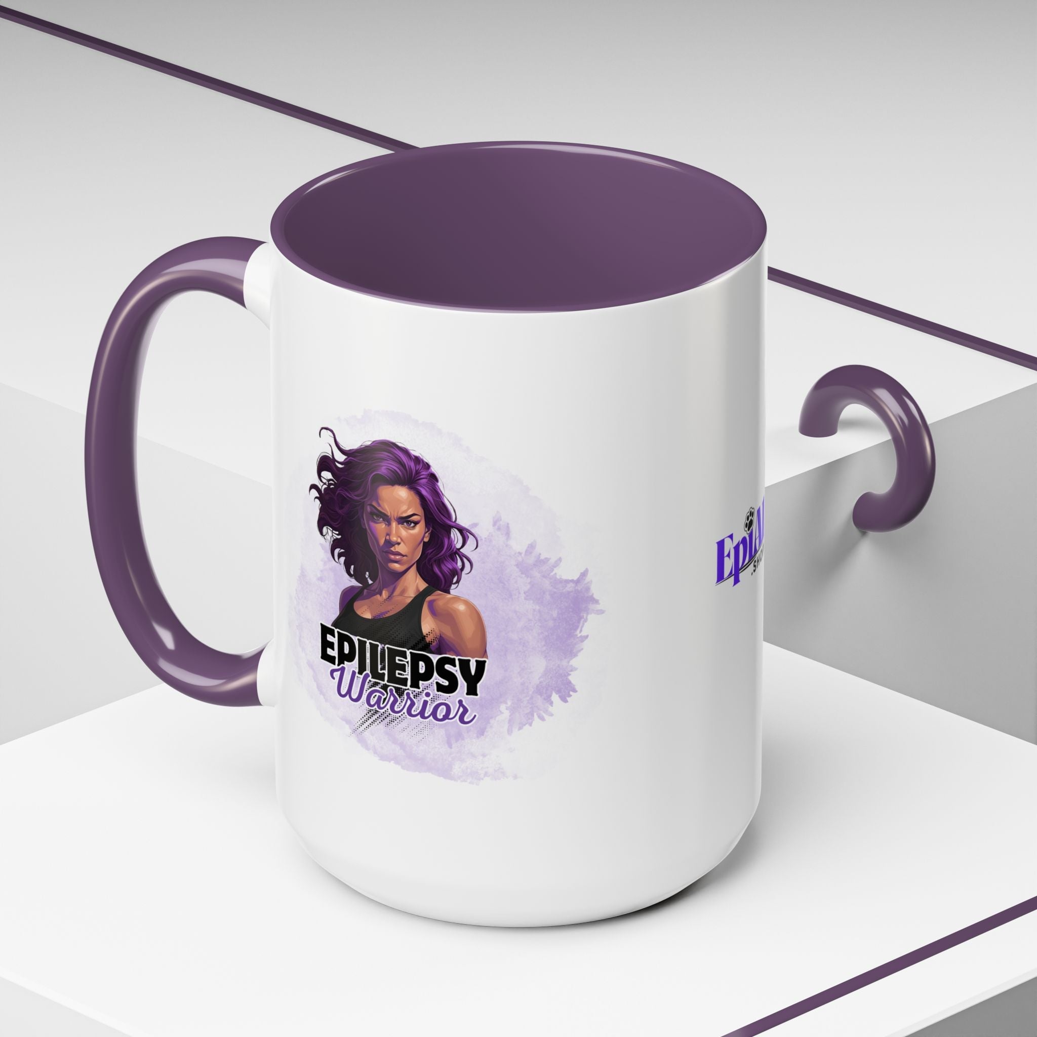 Epilepsy Warrior Woman Coffee Mug - Drinkware, Coffee Mugs - EpiAl's Shop