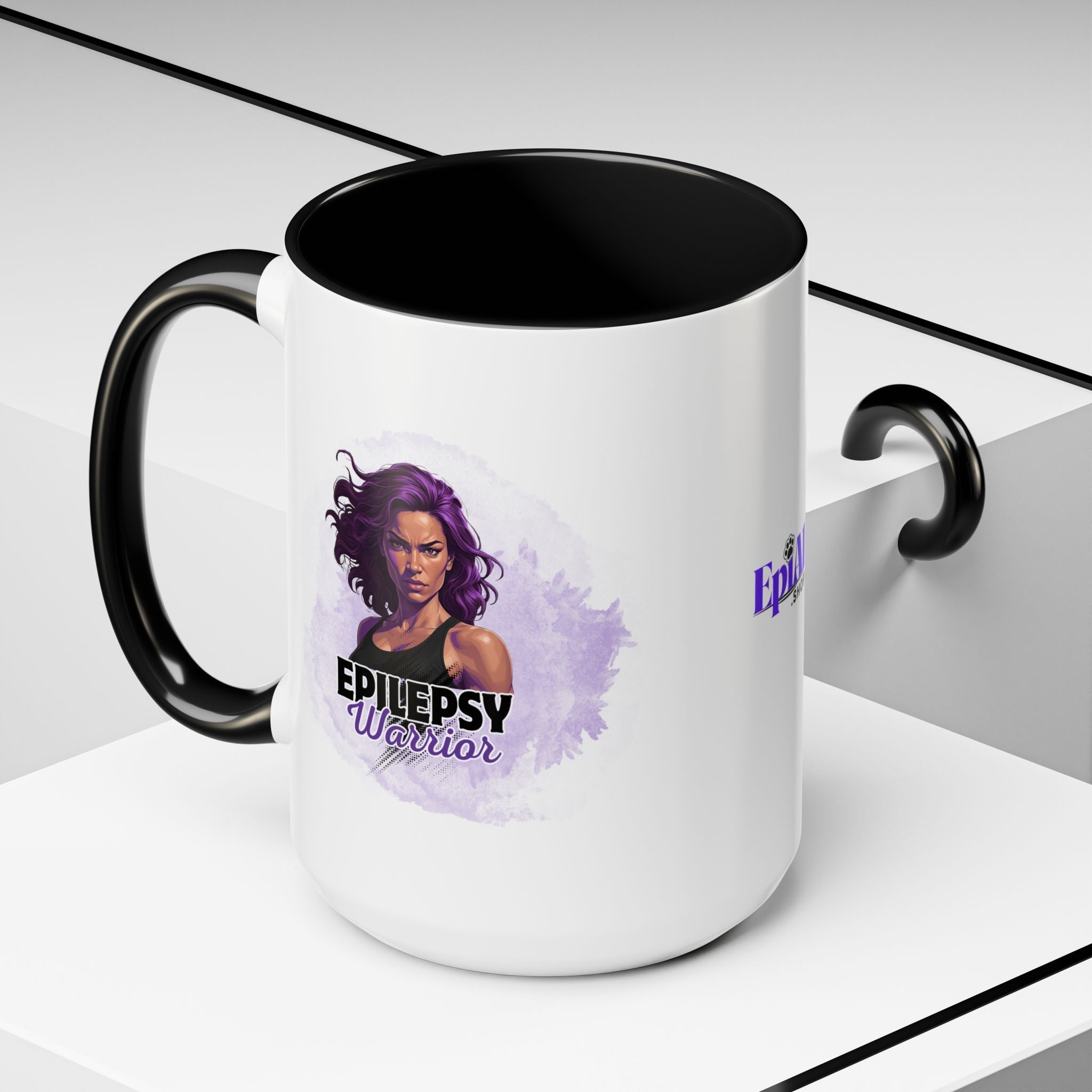 Epilepsy Warrior Woman Coffee Mug - Drinkware, Coffee Mugs - EpiAl's Shop