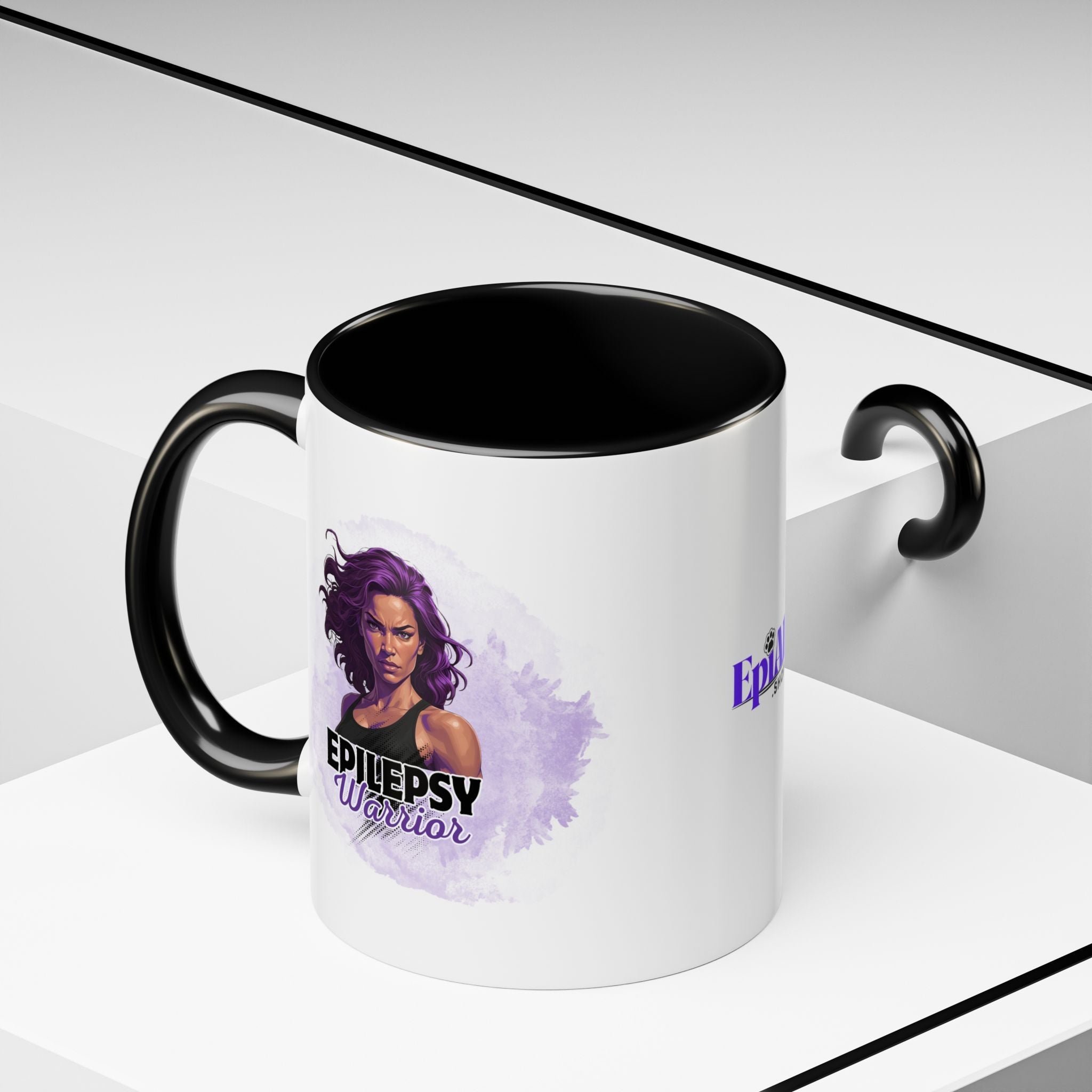 Epilepsy Warrior Woman Coffee Mug - Drinkware, Coffee Mugs - EpiAl's Shop
